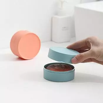 Мыльницы, тарелка, водонепроницаемый герметичный чехол, круглая дорожная коробка, переносной поднос с крышкой для ванной комнаты, туалетных принадлежностей зелёный