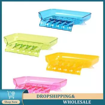 Мыльницы Удобные Универсальные Функциональные Инновационные Современные Гладкие Мыльницы С Настенным Крючком-Органайзером Мыльница Настенная Крючок фиолетовый