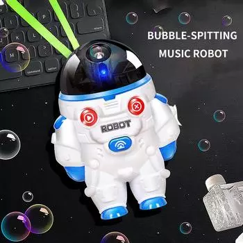 Мыльные пузыри, акустооптический робот и мыльные пузыри(30мл) синий