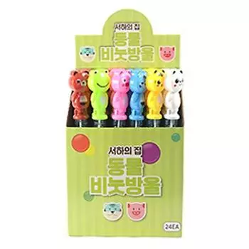 Мыльные пузыри Seohas House с животными, 6 видов х 4 шт., корейские детские игрушки