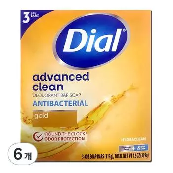 Мыло Dial Gold, 113 г, 6 кусочков