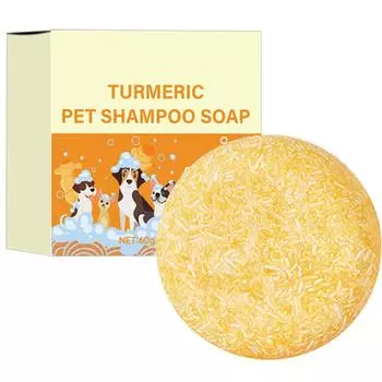 Мыло для домашних животных Мыло для купания собак Кошек Мыло для удаления черных точек Шампунь Купание Очистка Дезодорирующее мыло 60g