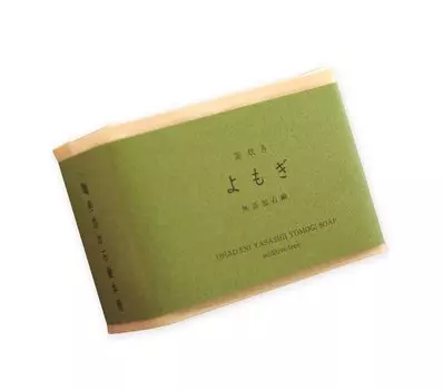 Мыло для лица очищающее полынь чувствительная сухая цельная мыла Marubishi [без добавок Honpo] мыло, запеченное кама, 140 г, без добавок, кожа, кожа, лицо, коричневый