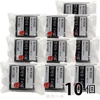 Мыло для мытья волос Kikusei 10 штук по 30 г каждая, ориентировано на кожу головы