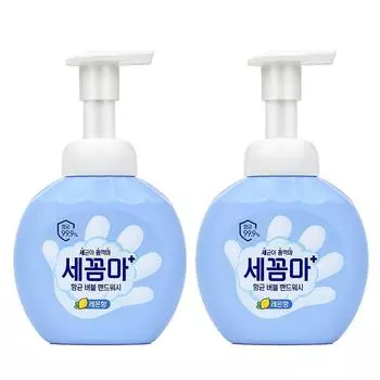 Мыло для рук Secomma Antibacterial Bubble Hand Wash с ароматом лимона, 250 мл, 2 шт.