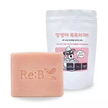 Мыло для собак Libby Dog, давай купаем + сетка-пенка, 100г, 1 шт, Корейский шампунь для домашних животных