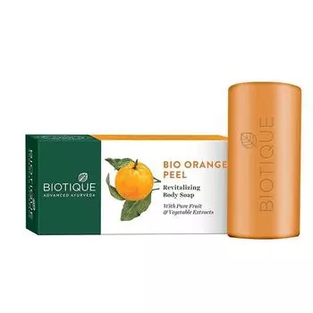 Мыло для тела Biotique Bio Orange Peel Revitalizing | Отшелушивает и ускоряет обновление клеток | Подходит для всех типов кожи | 150 г