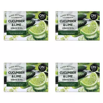 Мыло для тела Super Botanic Огурец и Лайм 80г*4шт/8шт 4Pcs