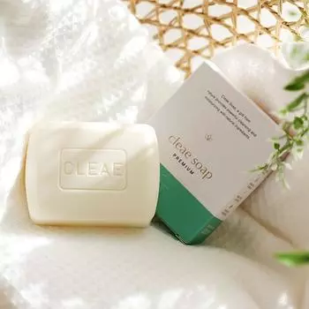 Мыло для умывания лица Cleare 5+5 Pore Folliculitis Sericin 100 г, 5+5 шт. (+мыльница в подарок)