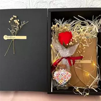 Мыло для ванны с цветочным ароматом, лепестки роз, букет цветов со светодиодной подсветкой, подарок в виде буквы своими руками для девочек на день рождения, День святого Валентина, День матери