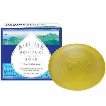 Мыло Ehime Увлажняющая сыворотка для умывания с большим количеством косметических ингредиентов и густой [Uchinuki 90 г] устойчивой пеной.