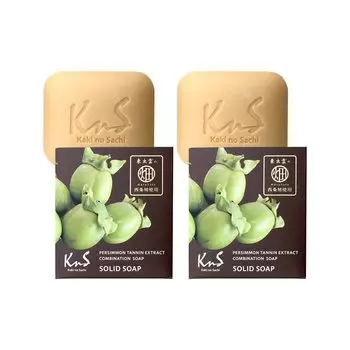 Мыло Kaki no Sachi KnS Medicated Persimmon Shibu 110 г x 2 шт. Набор из кускового мыла Дезодорант Предотвращение запаха Дезодорант для тела Сделано в Японии [квази-лекарство]