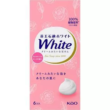 Мыло Kao White Kao Kao Soap White Aromatic Rose Fragrance Regular Size 6 Pack 510g