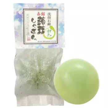 Мыло Konnyaku Мыло Hakodate Konnyaku Мыло Melon Мыло для очищения лица Содержит керамиды Для гладкой кожи (80г) (без добавок/прозрачный/увлажняющий)