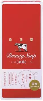 Мыло марки Cow, красная коробка 90 г x 6 штук x 2 набора [Оптовая закупка]