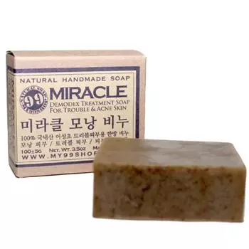Мыло Miracle Hair Follicle Soap Houttuynia cordata натуральное мыло ручной работы при акне, фолликулите, 100г, 2 шт.