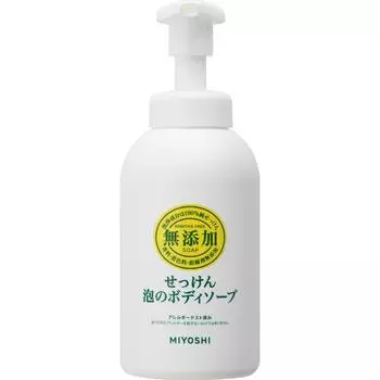 Мыло Miyoshi Soap без добавок, мыло-пена для ванны 500 мл