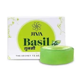 Мыло на основе индийских трав (100 г), Basil Soap, Jiva 5.4
