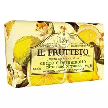 Мыло Nestidante Il Frutetto Цитрон и бергамот, 250г, 1 шт.