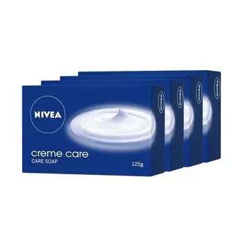 Мыло NIVEA, Creme Care, для рук и тела, 125 г (4 шт)