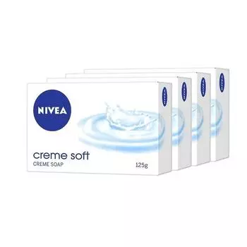 Мыло NIVEA, Creme Soft, для рук и тела, 125 г (КУПИТЬ 2 ПОЛУЧИТЬ 2)