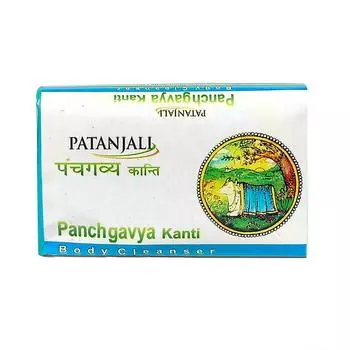 Мыло Панчагавья Канти (75 г), Panchagavya Kanti Body Cleanser, Patanjali 3.6375