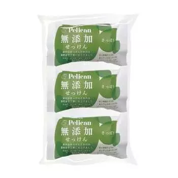 Мыло Pelikan без добавок освежающее 100 г x 3 шт.