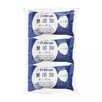 Мыло Pelikan без добавок влажное 100 г x 3 шт.