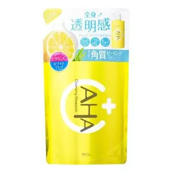 Мыло-пилинг для тела Cleansing Research, сменный блок C, 400 мл [Обновите свою кожу!] Содержит фруктовую кислоту AHA и витамин C. Отшелушивающий уход для гладкой кожи, грубые лыжи