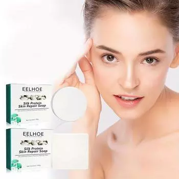 Мыло ручной работы Глубоко очищает и восстанавливает кожу Увлажняющий и нежный шелк Очищающее средство из овечьего молока 60g