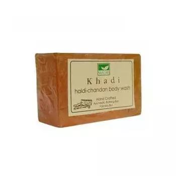 Мыло ручной работы с Куркумой и Сандалом (125 г), Haldi & Chandan Body Wash, Khadi Mauri