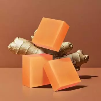 Мыло ручной работы Sfralls Turmeric 100 г*3 шт. Мыло для очищения лица, мыло для душа, имбирное мыло жёлтый