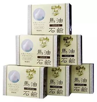 Мыло с конским маслом Yakushido Sonbayu, без запаха, 6 шт. x (85г 6)