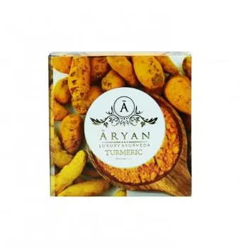Мыло с Куркумой (100 г), Turmeric Soap, Aryan 6.35