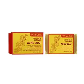 Мыло с маслом гремучей змеи, мыло для тела, ванны, лица, 100 г One Size жёлтый