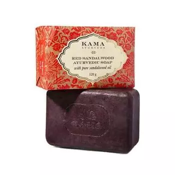 Мыло с маслом Красного сандалового дерева (120 г), Red Sandalwood Ayurvedic Soap, Kama Ayurveda 21.125