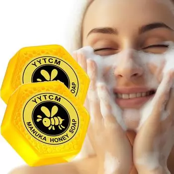 Мыло с медом Манука, глубоко очищающее лицо 70 г x 2 шт.