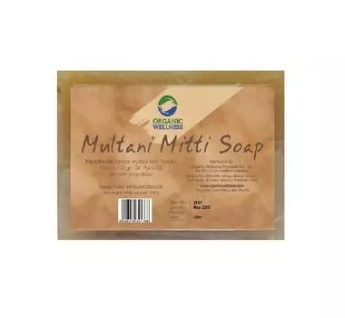 Мыло с Мултани Митти: для очищения кожи (100 г), Multani Mitti Soap, Organic Wellness 100g