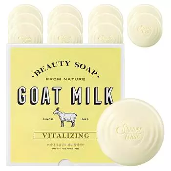 Мыло Shower Mate Goat Milk Soap Verbena, 90 г, 12 шт.