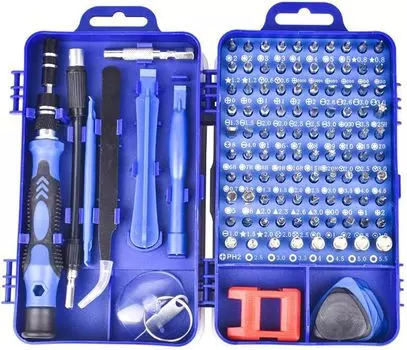 myoseya Precision Screwdriver Torx Magnetic Special Multifunction Tool DIY Repair Special Magnet 115in1 Set, Screwdriver, Screwdriver, Non-Slip