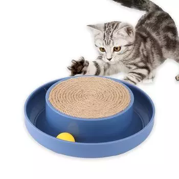 MYPETMYPAL кошачий ноготь конопляный ноготь стресс кошка соло кошка вращающийся снять отсутствие стресса вращающаяся закуска меры по охране здоровья для образовательной образовательной игрушки, синий