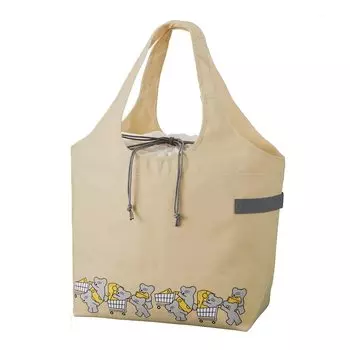 Мышь ANDY Cooler Marche Bag Эко-сумка Стильная Складная Компактная Тканевая Милая Уличный Подарок [MOTTERU] (бежевый) бежевый