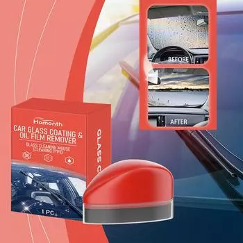Мышь для чистки автомобильных стекол, лобовое стекло, вода, масляная пленка, паста, средство для удаления пятен, чистка, инструменты для удаления пятен E8Q6 красный
