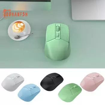 Мышь для ноутбука Беспроводная два режима DPI Регулируемая бесшумная мини-мышь Type-C Перезаряжаемая 2,4 ГГц/Bluetooth-совместимая 5,2 Компьютерная мышь Аксессуары для ПК чёрный