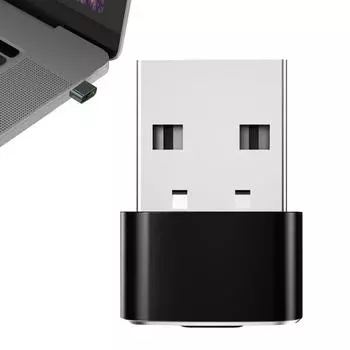 Мышь Jiggler Необнаружимое перемещение мыши Кнопки ВКЛ-ВЫКЛ Двухрежимное устройство встряхивания мыши Не требующее драйверов Plug-and-Play позволяет компьютеру не спать one size чёрный