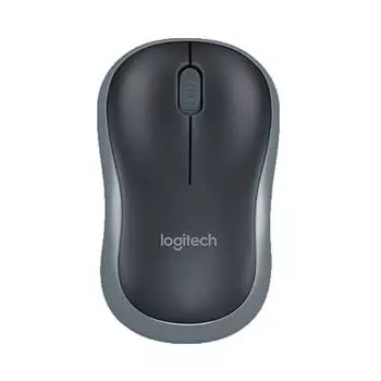 Мышь Logitech M186 Оптическая эргономичная беспроводная USB-мышь с частотой 2,4 ГГц 1000 точек на дюйм Оптоэлектронная мышь для обеих рук синий