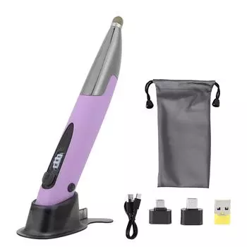 Мышь-ручка 2.4G Беспроводная ABS емкостный экран рукописного ввода с адаптерами для Win xp7810Purple фиолетовый