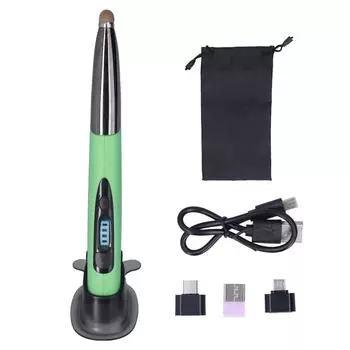 Мышь-ручка Беспроводная 2,4 ГГц Креативность Чрезвычайно Ручной Компьютерный Стилус для ПК НоутбукаСветло-Зеленый серый