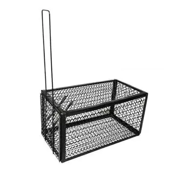 Мышеловка из нержавеющей стали для ловли крыс, грызунов, мышей, клетка с автоматической блокировкой для домашнего офиса 28x15x15 см