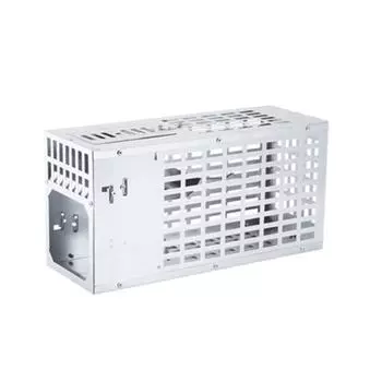 Мышеловка Полностью автоматическая Прочная металлическая Большая ручка Двухдверная Высокая безопасность Ловушка для мышей Большого размера Medium Size(11.8x4.3x5.9in)